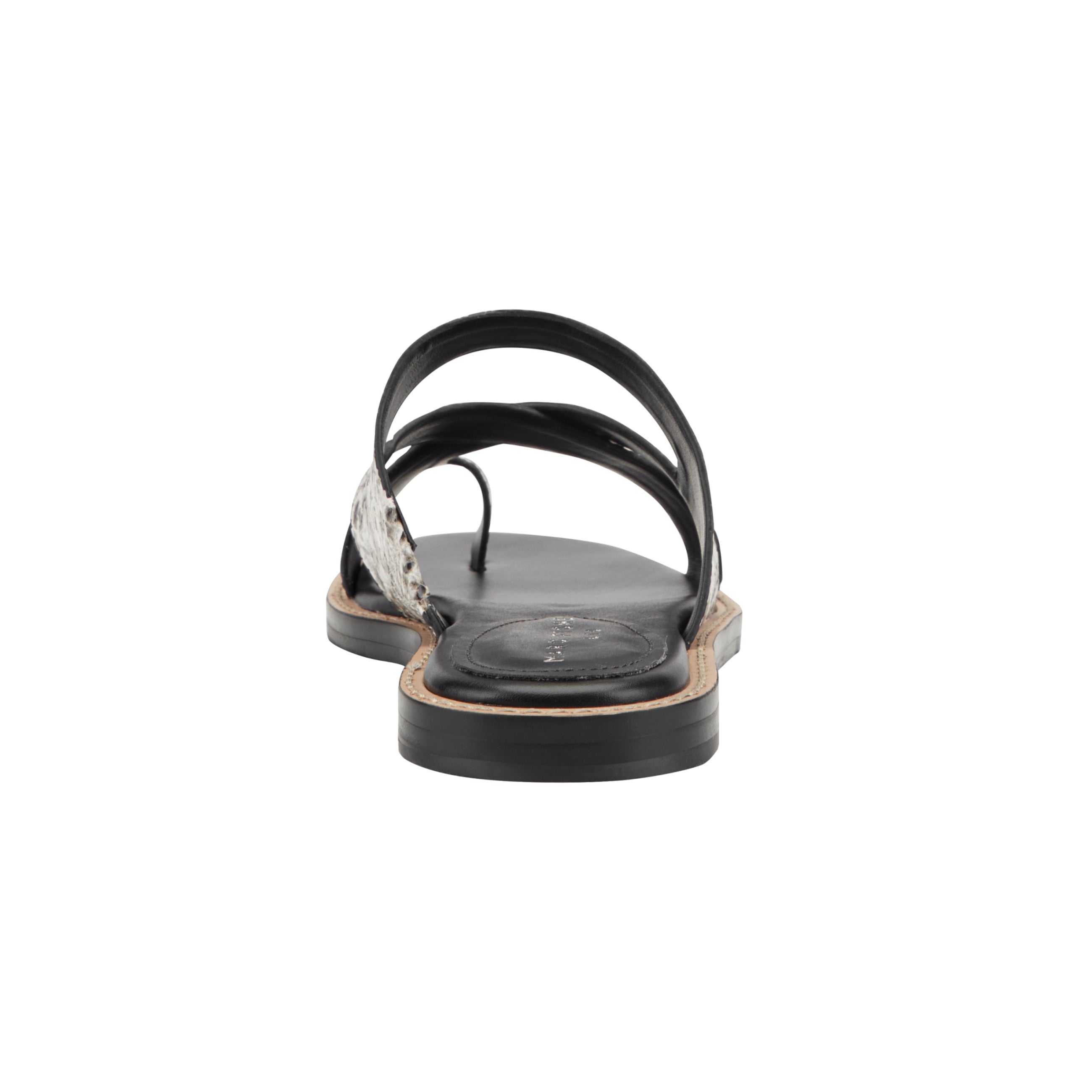 Genella Flat Leather Sandal - Snake Printed Leather / Marc Fisher Sale