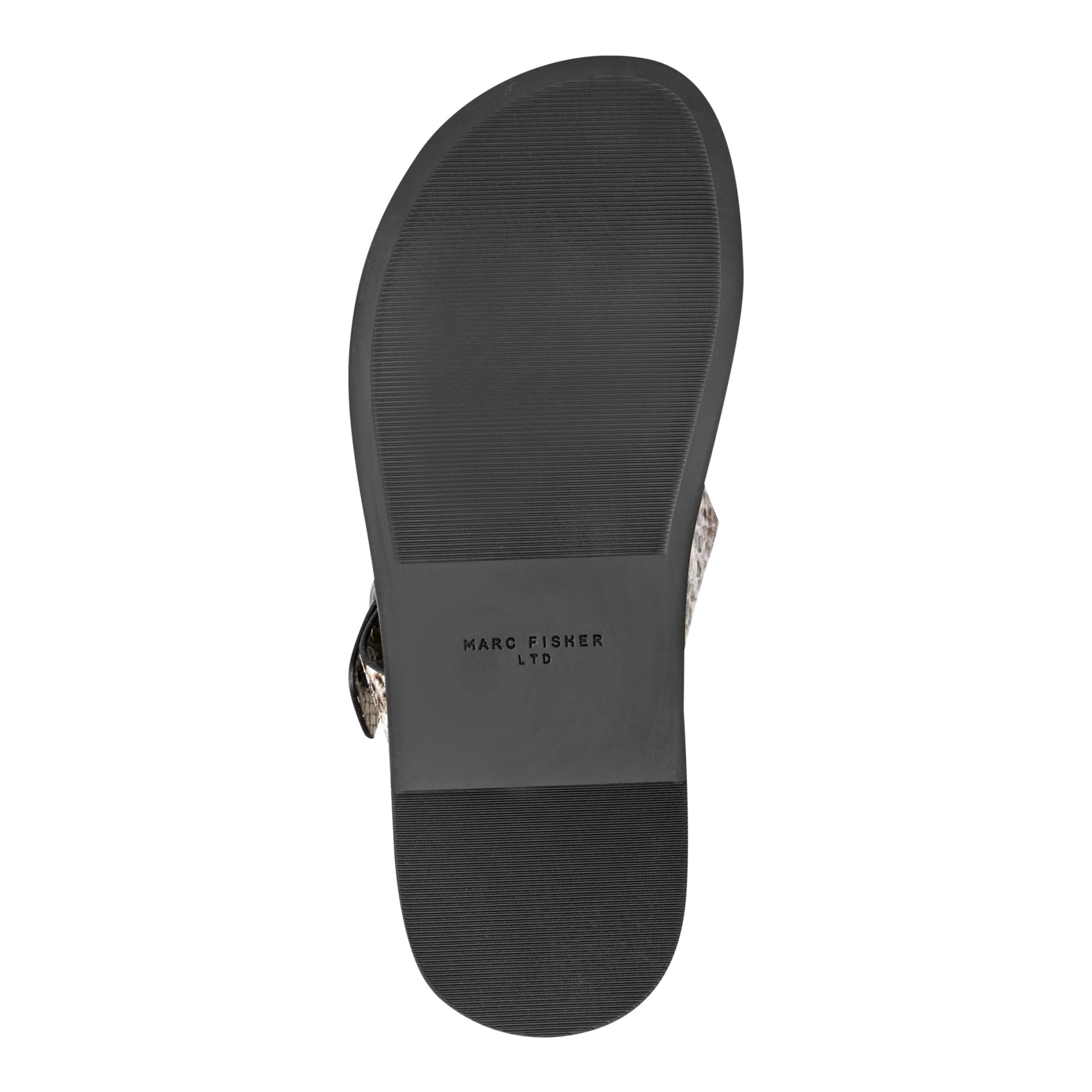 Gia Flat Leather Sandal - Snake Printed Leather / Marc Fisher US