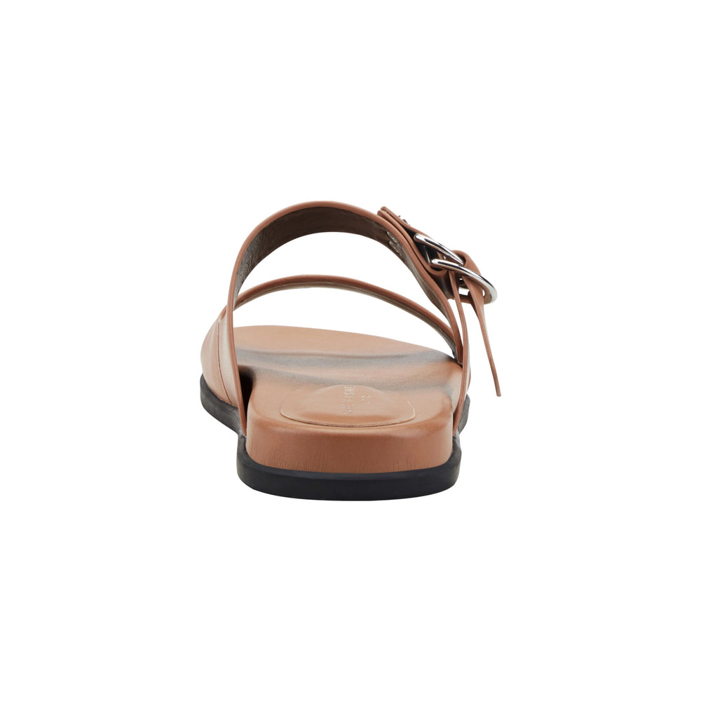 Gia Flat Leather Sandal - Natural Leather / Marc Fisher On Sale