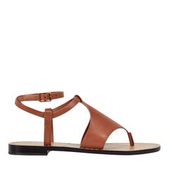 Lille Thong Flat Leather Sandal - Natural Leather / Marc Fisher Outlet