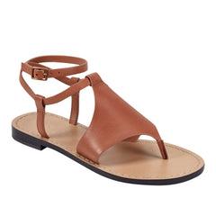 Lille Thong Flat Leather Sandal - Natural Leather / Marc Fisher Outlet