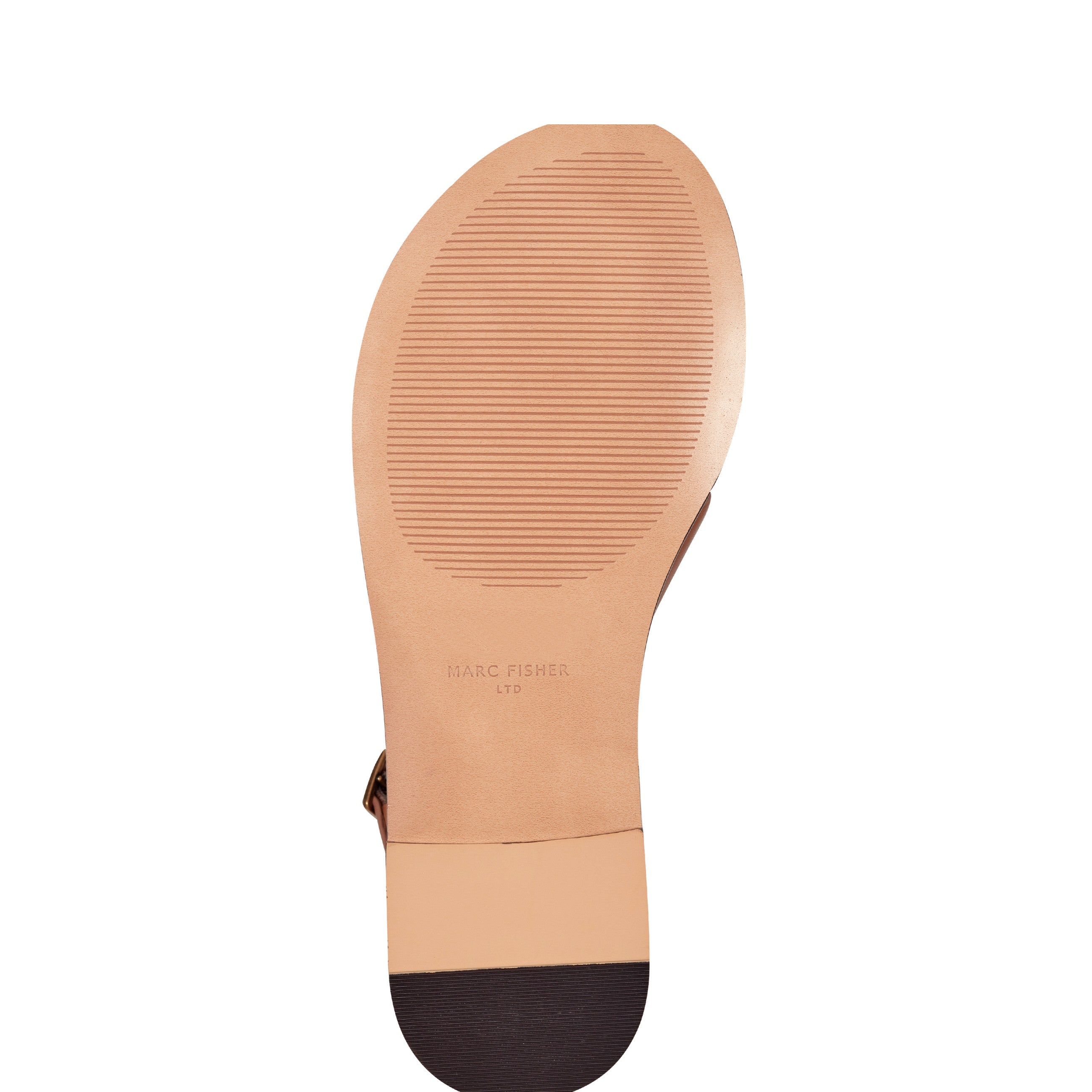 Lille Thong Flat Leather Sandal - Natural Leather / Marc Fisher Outlet
