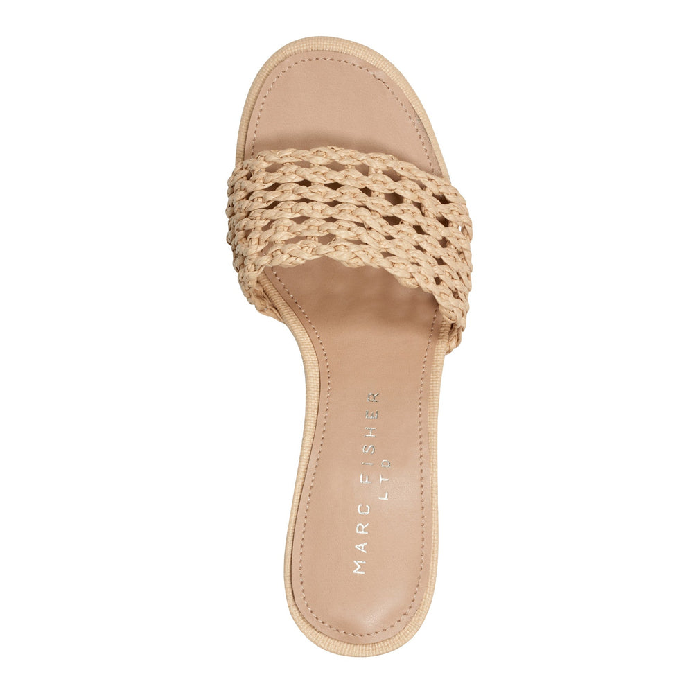 Jazmine Dress Slide Sandal - Natural Raffia / Marc Fisher Online