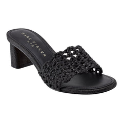 Jazmine Dress Slide Sandal - Black Raffia / Marc Fisher For Sale