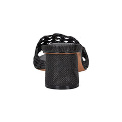 Jazmine Dress Slide Sandal - Black Raffia / Marc Fisher For Sale