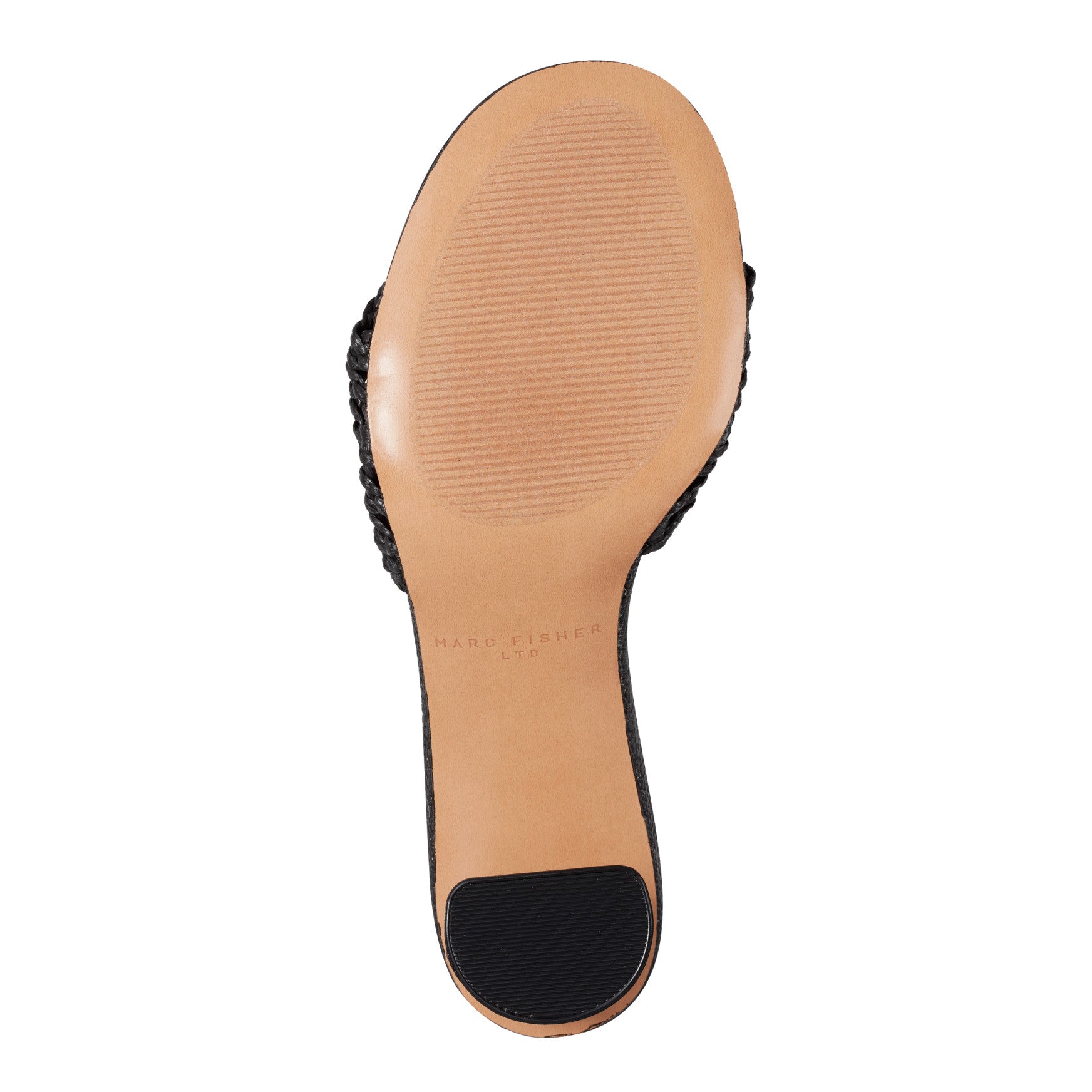 Jazmine Dress Slide Sandal - Black Raffia / Marc Fisher For Sale