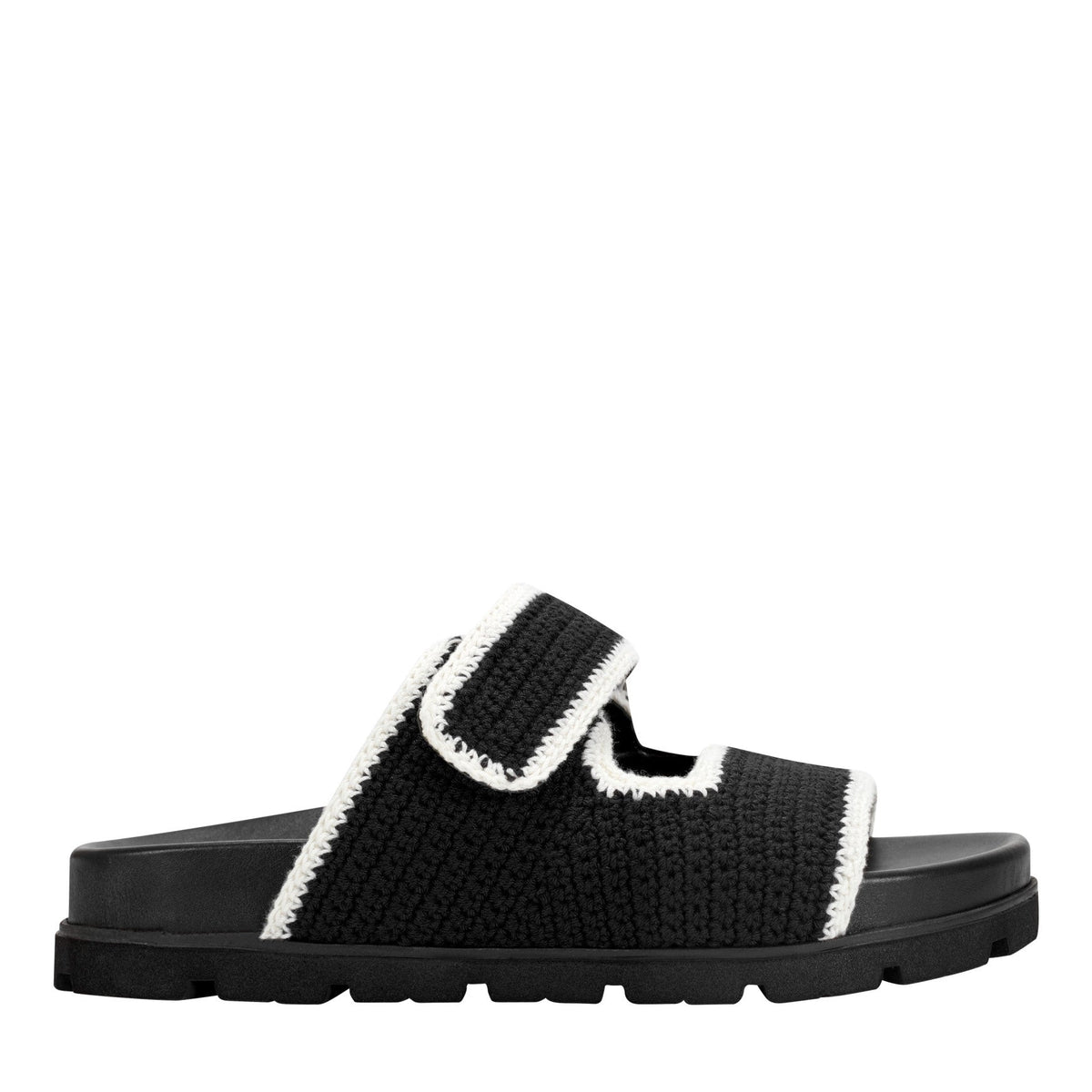 Brinleys Footbed Sandal - Black/Cream / Marc Fisher Outlet
