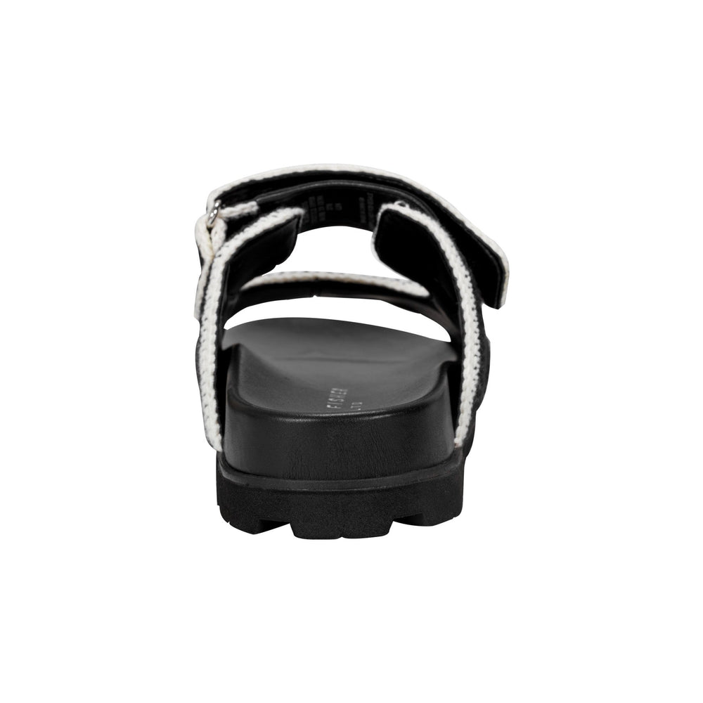 Brinleys Footbed Sandal - Black/Cream / Marc Fisher Outlet