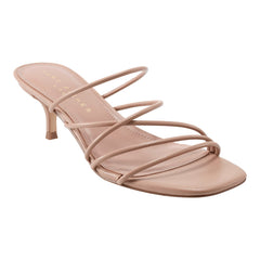 Banna Strappy Leather Dress Sandal - Natural Leather / Marc Fisher US