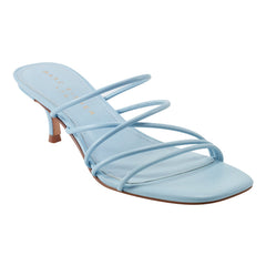 Banna Strappy Leather Dress Sandal - Light Blue Leather / Marc Fisher On Sale