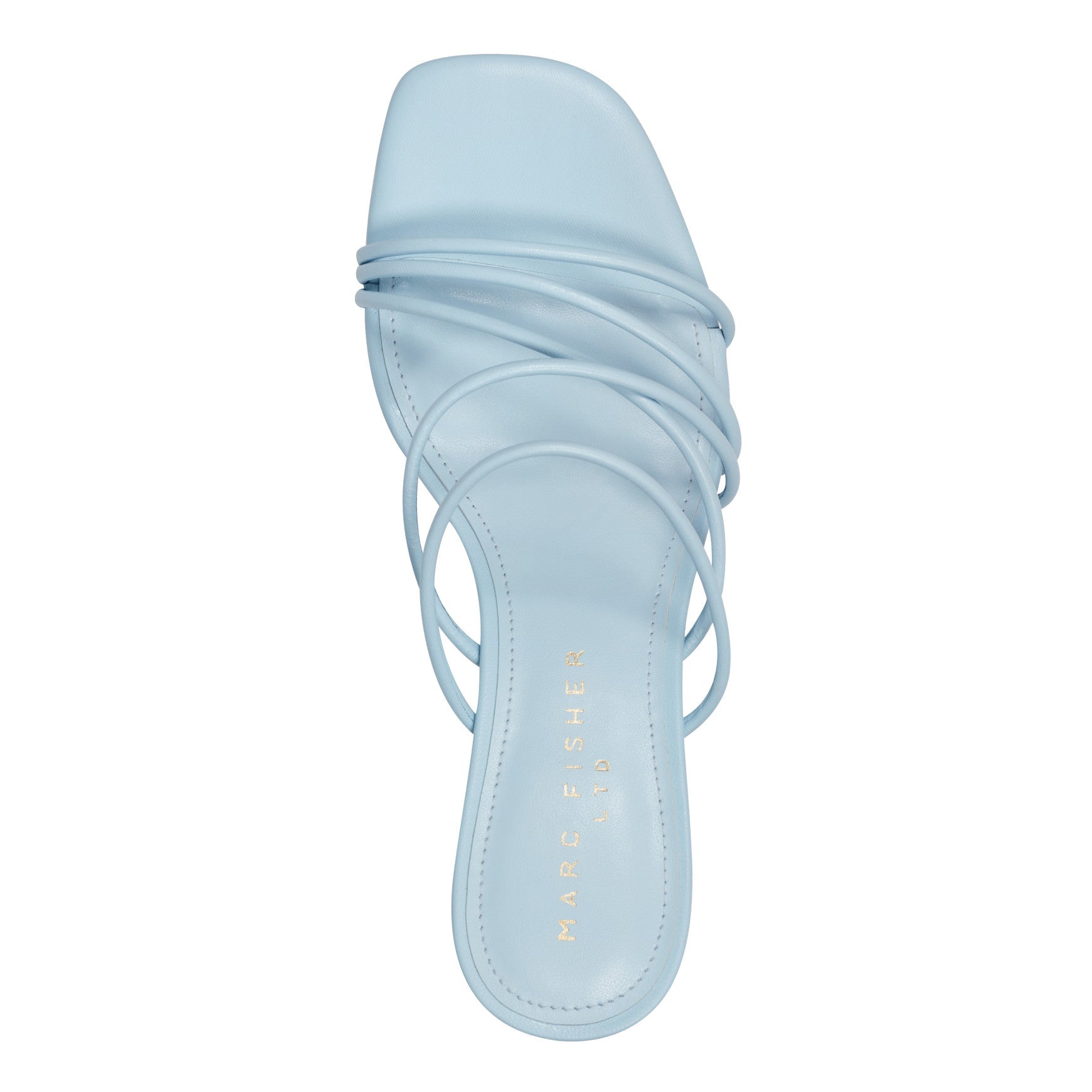 Banna Strappy Leather Dress Sandal - Light Blue Leather / Marc Fisher On Sale