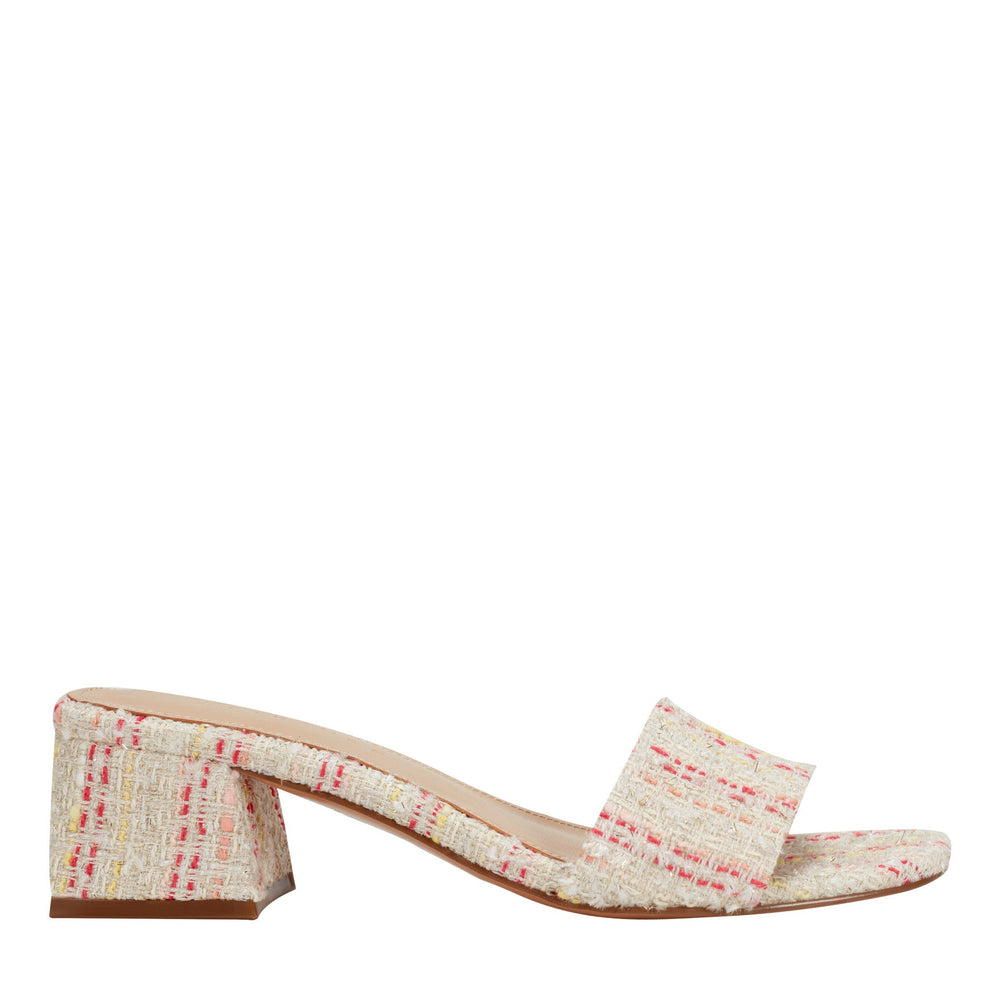 Olysa Slide Dress Sandal - Red/Cream Stripe / Marc Fisher Sale