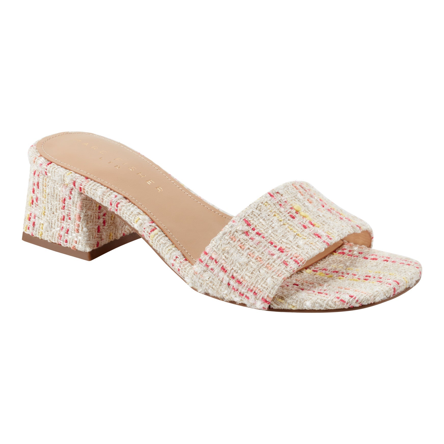 Olysa Slide Dress Sandal - Red/Cream Stripe / Marc Fisher Sale
