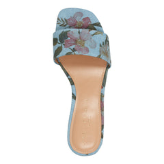 Olysa Slide Dress Sandal - Blue Floral / Marc Fisher Outlet