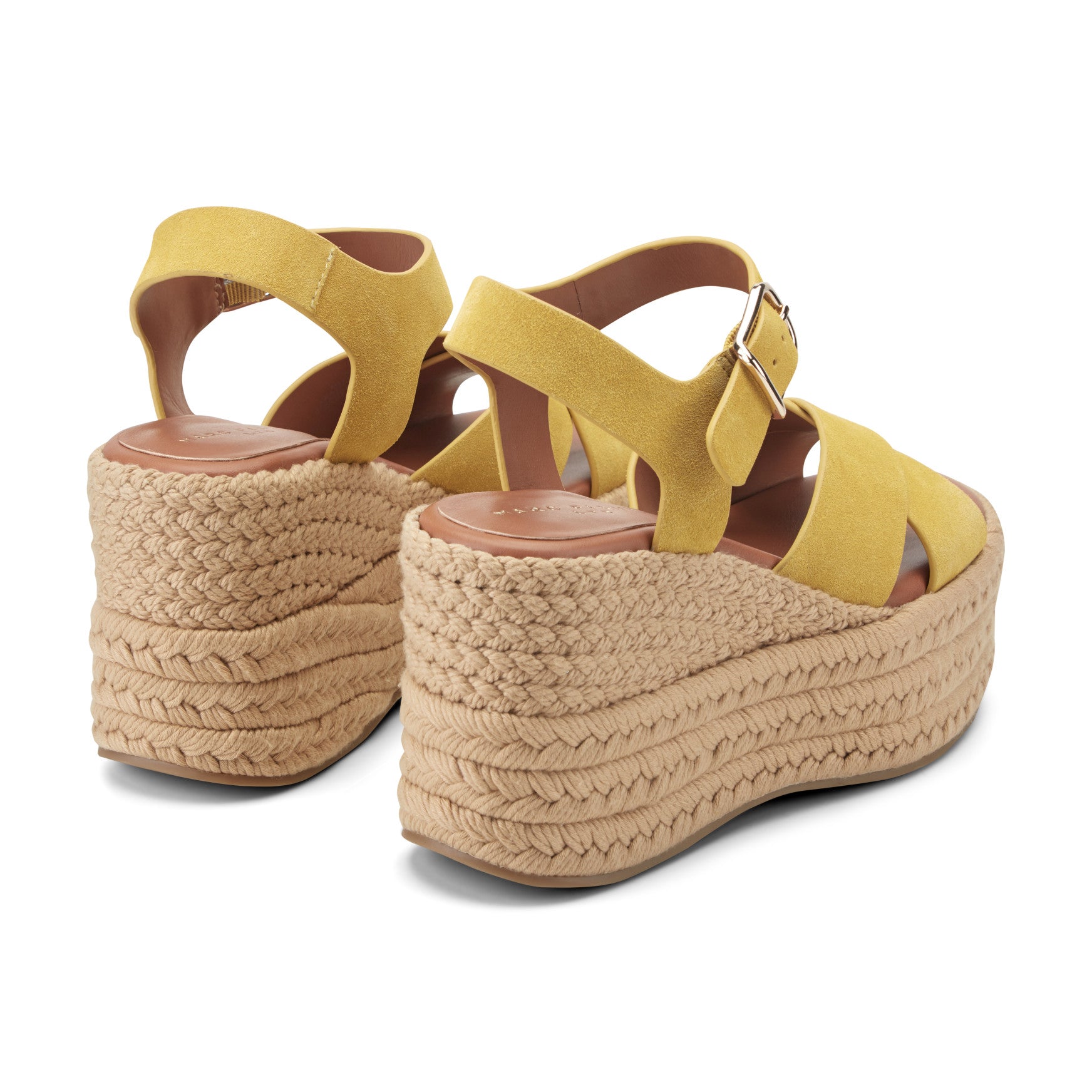Pasion Espadrille Wedge Sandal - Yellow Suede / Marc Fisher US