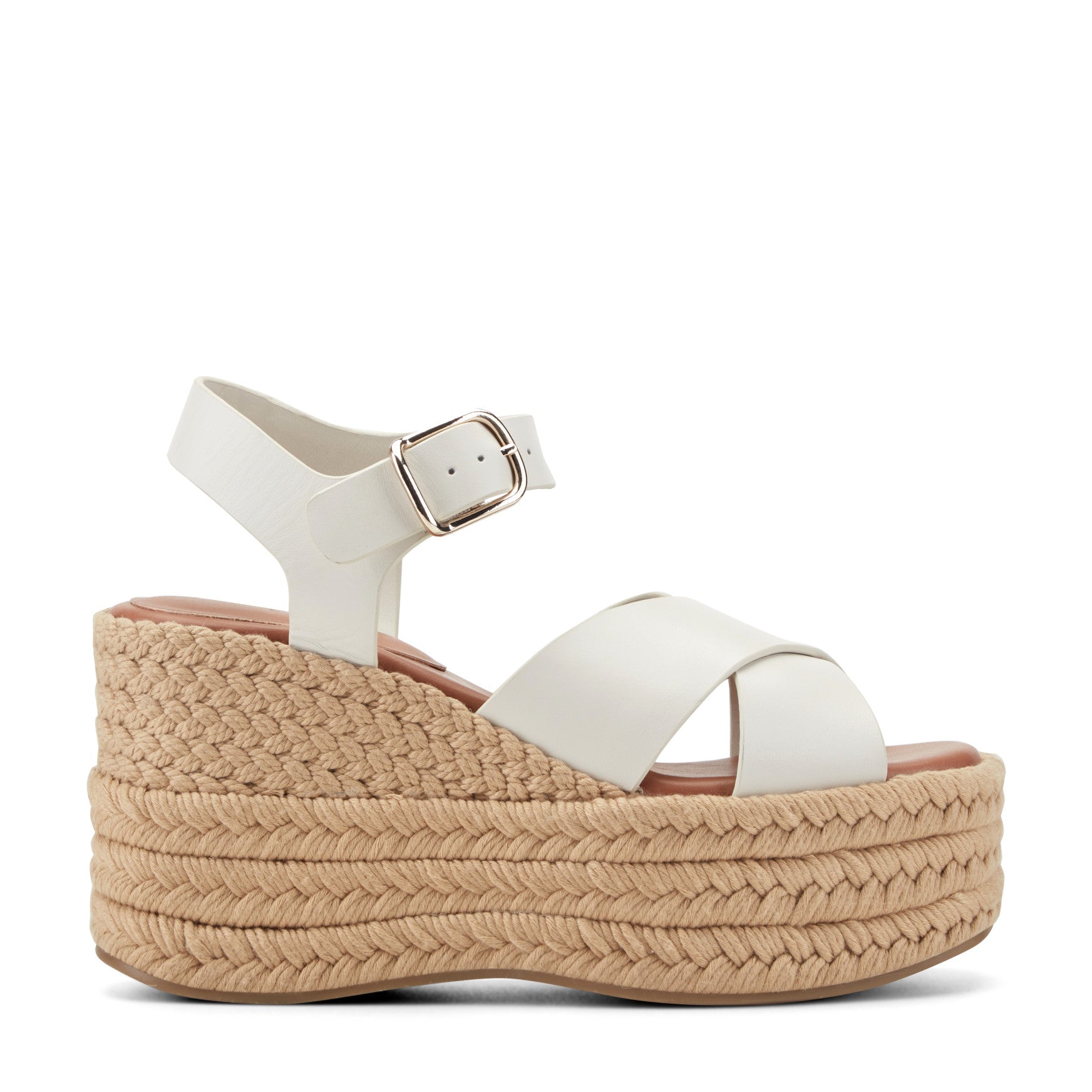 Pasion Espadrille Wedge Sandal - Chic Cream Leather / Marc Fisher On Sale