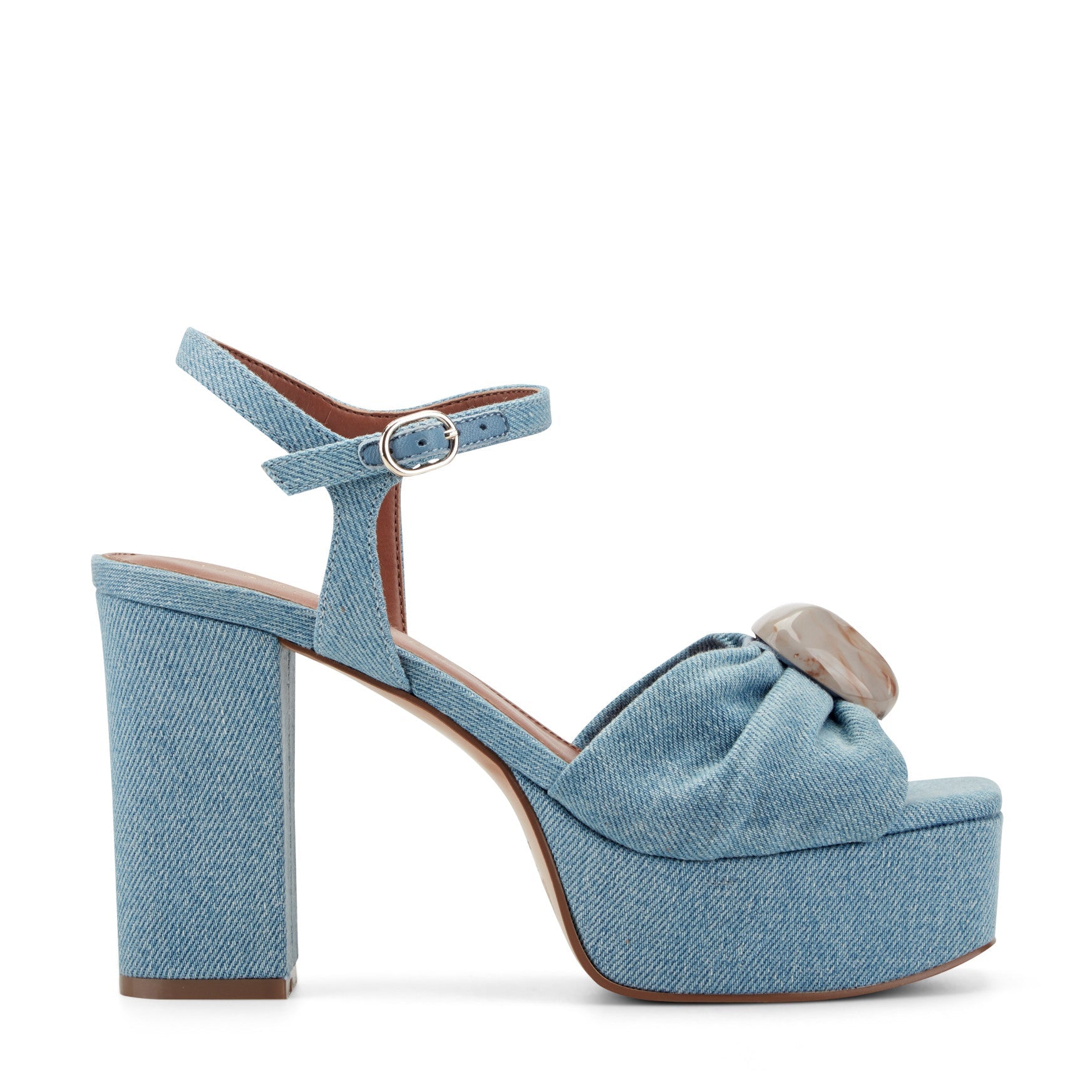 Candey Platform Sandal - Denim / Marc Fisher Discount