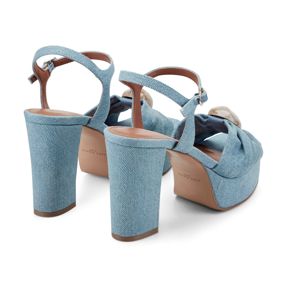 Candey Platform Sandal - Denim / Marc Fisher Discount