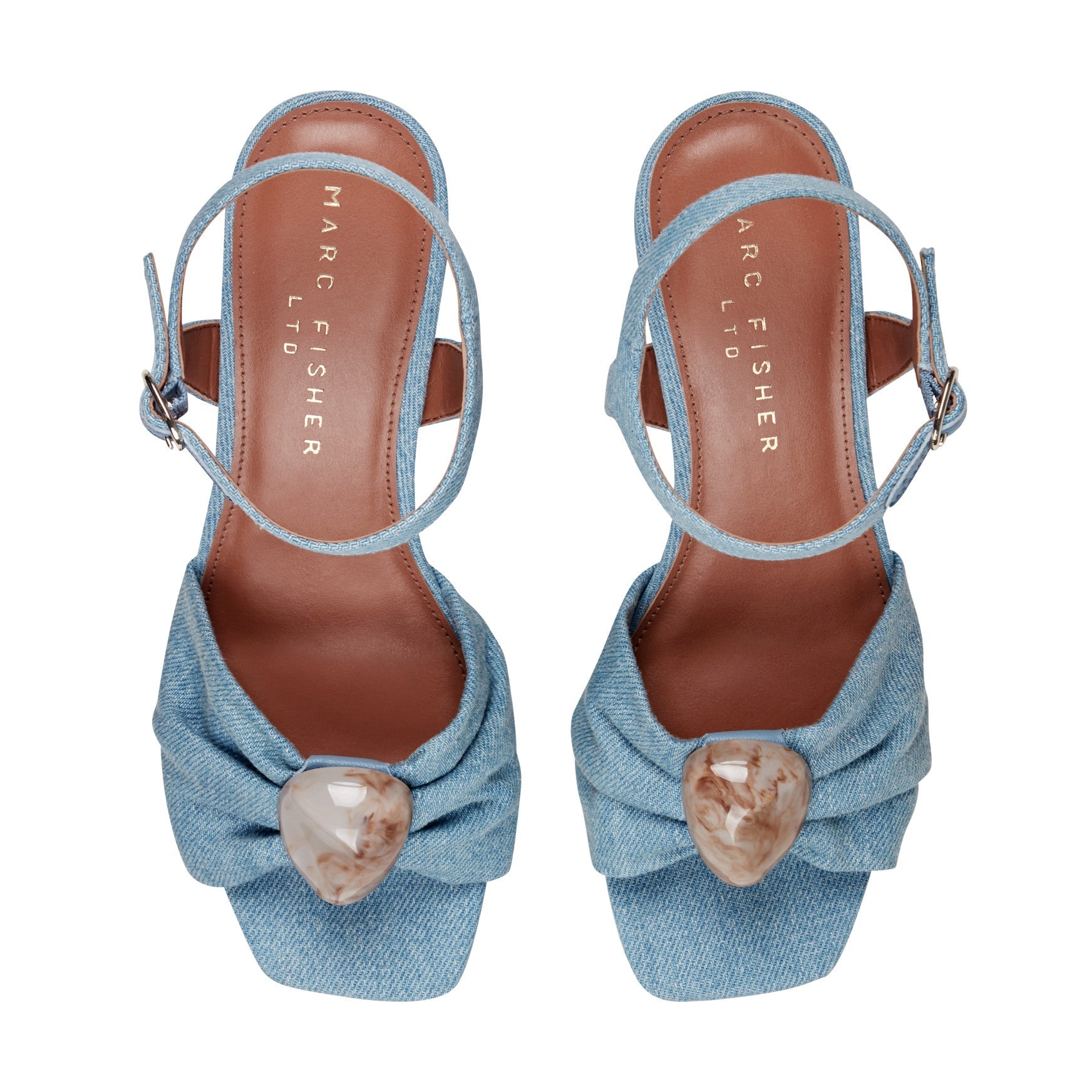 Candey Platform Sandal - Denim / Marc Fisher Discount