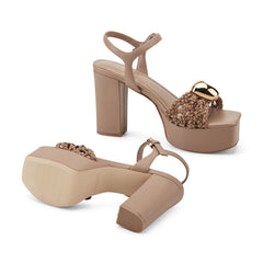 Cabell Platform Sandal - Natural / Marc Fisher Online