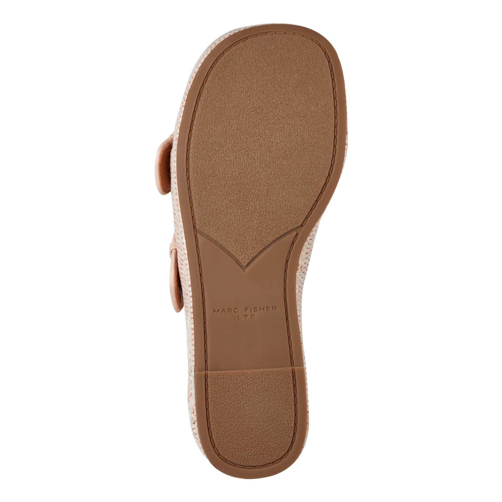 Poppy Platform Slide Sandal - Light Pink Raffia / Marc Fisher US