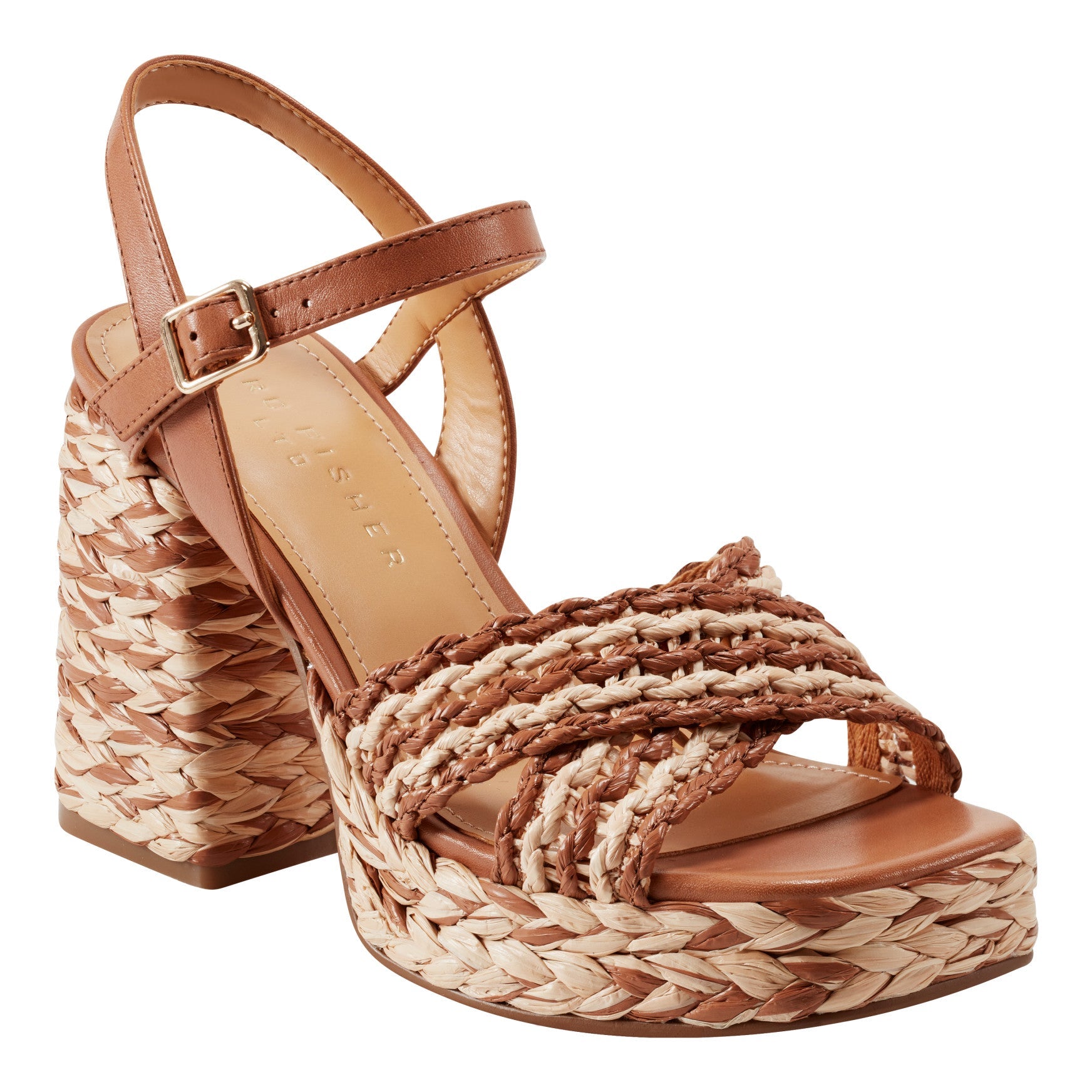 Juliey Platform Sandal - Natural/Brown / Marc Fisher Online