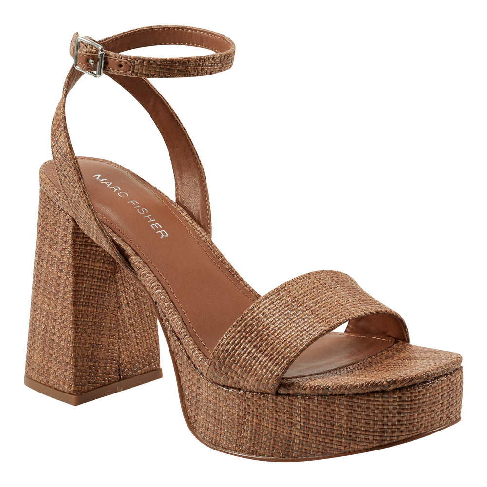 Sadel Platform Sandal - Cognac / Marc Fisher US