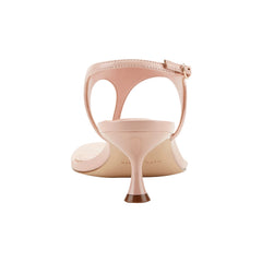 Pelysa Leather Heeled Thong Sandal - Natural Patent Leather / Marc Fisher Discount