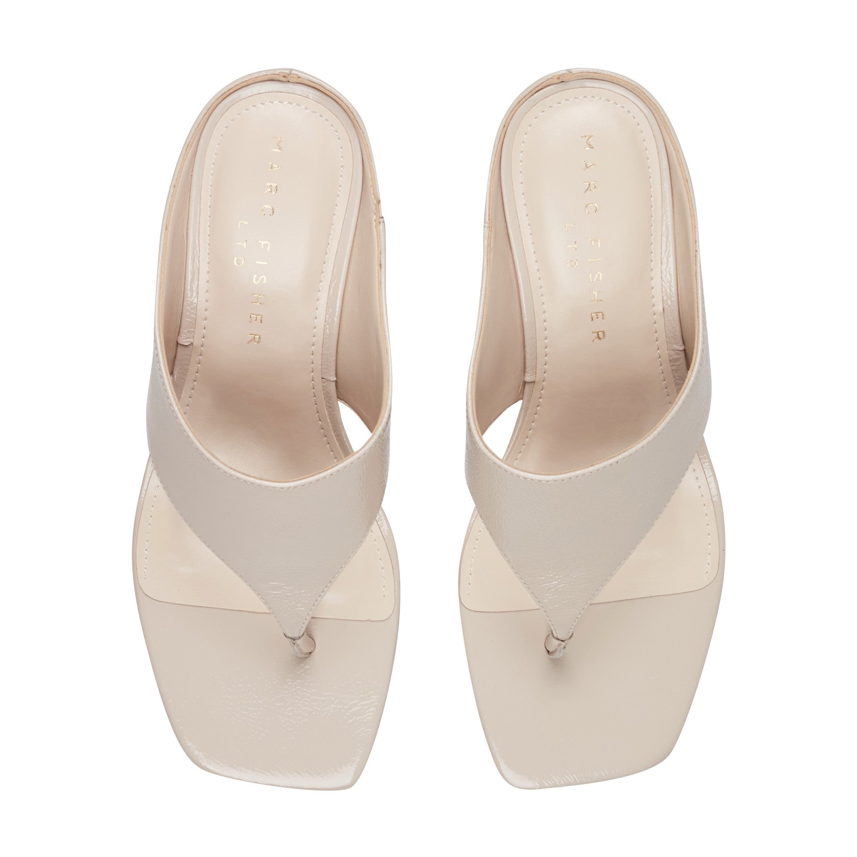 Adia Leather Thong Sandal - Ivory Leather / Marc Fisher Online
