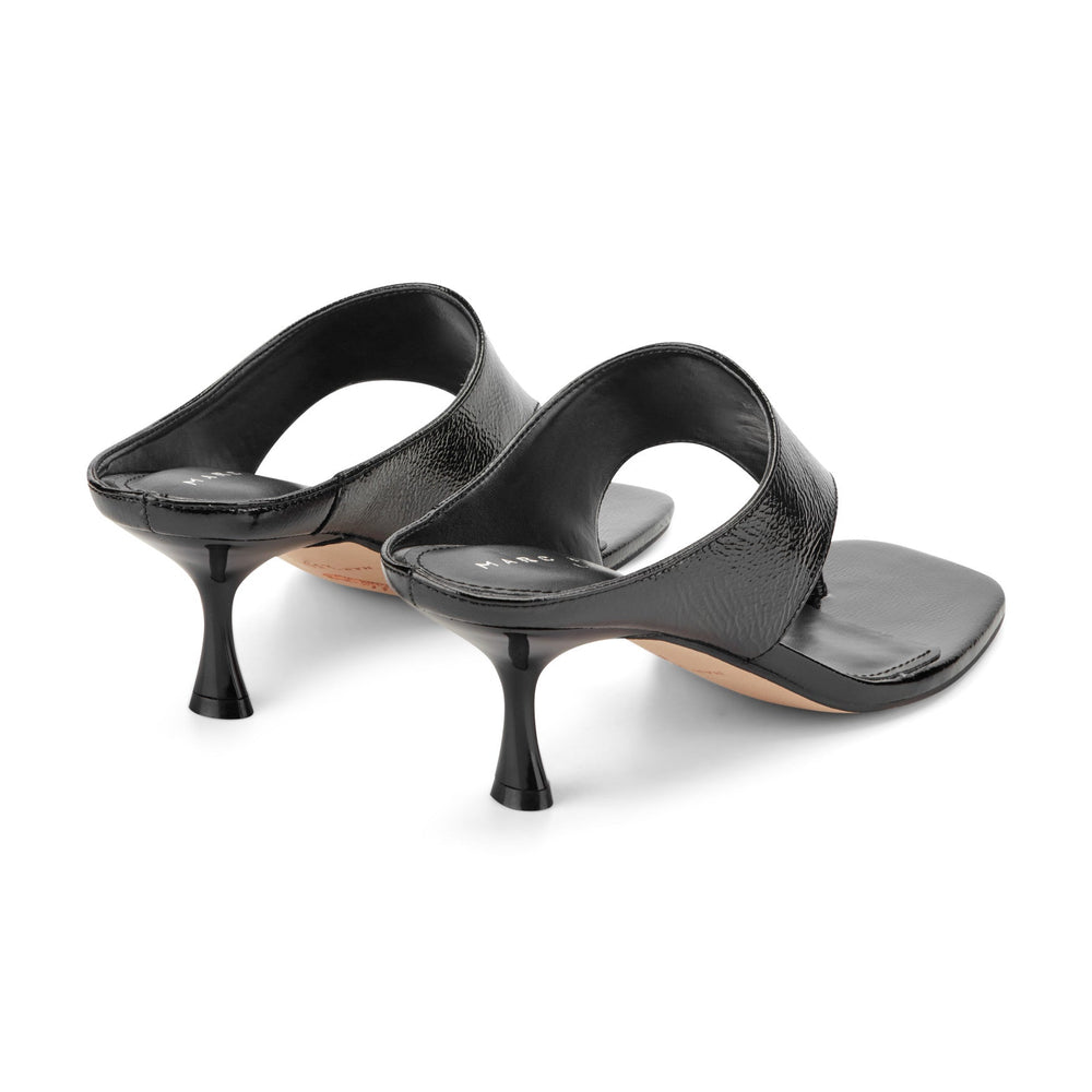 Adia Leather Thong Sandal - Black Leather / Marc Fisher For Sale