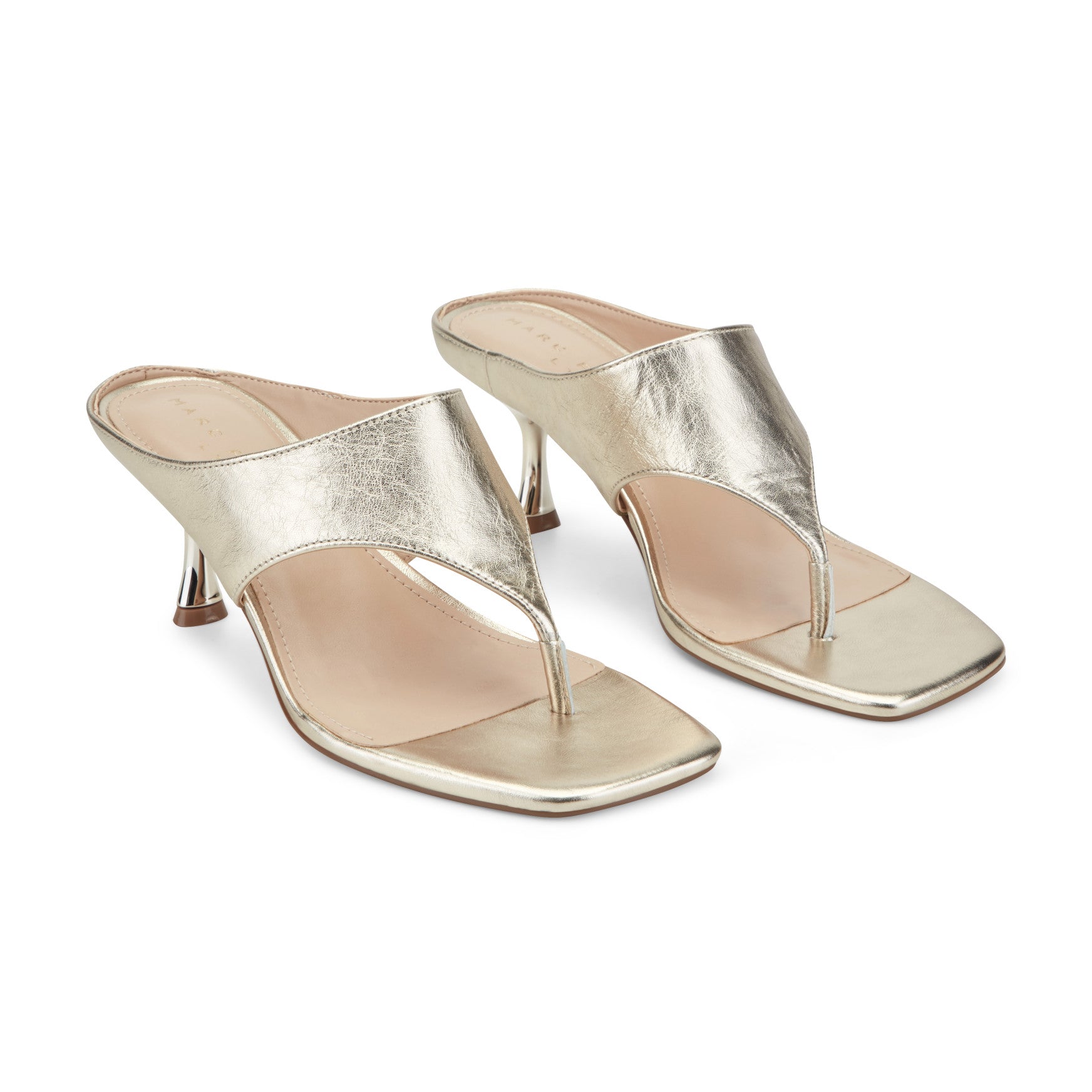 Adia Leather Thong Sandal - Platino Leather / Marc Fisher Sale