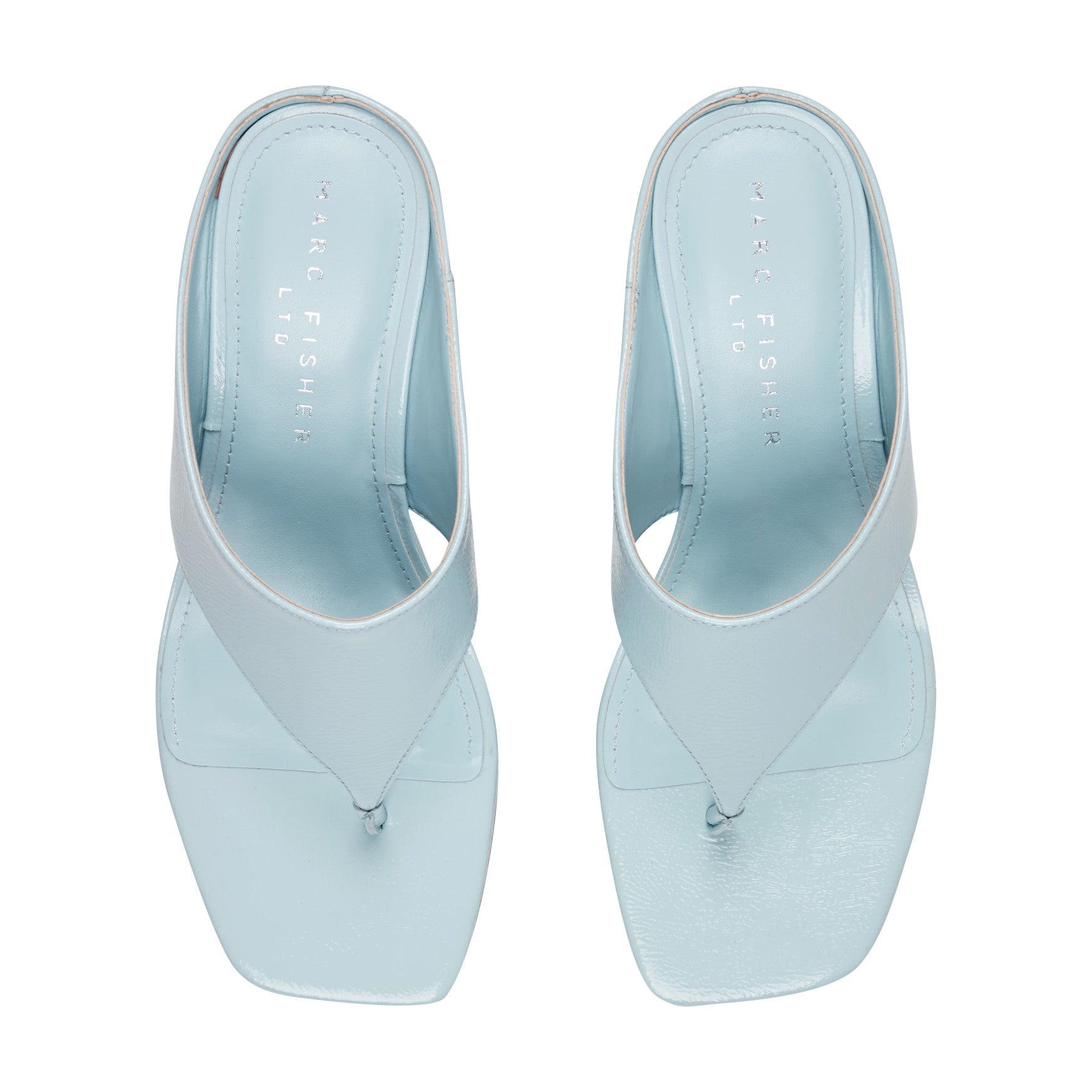 Adia Leather Thong Sandal - Light Blue Leather / Marc Fisher Online