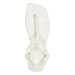 Maycee Thong Flat Leather Sandal - Chic Cream Leather / Marc Fisher Sale