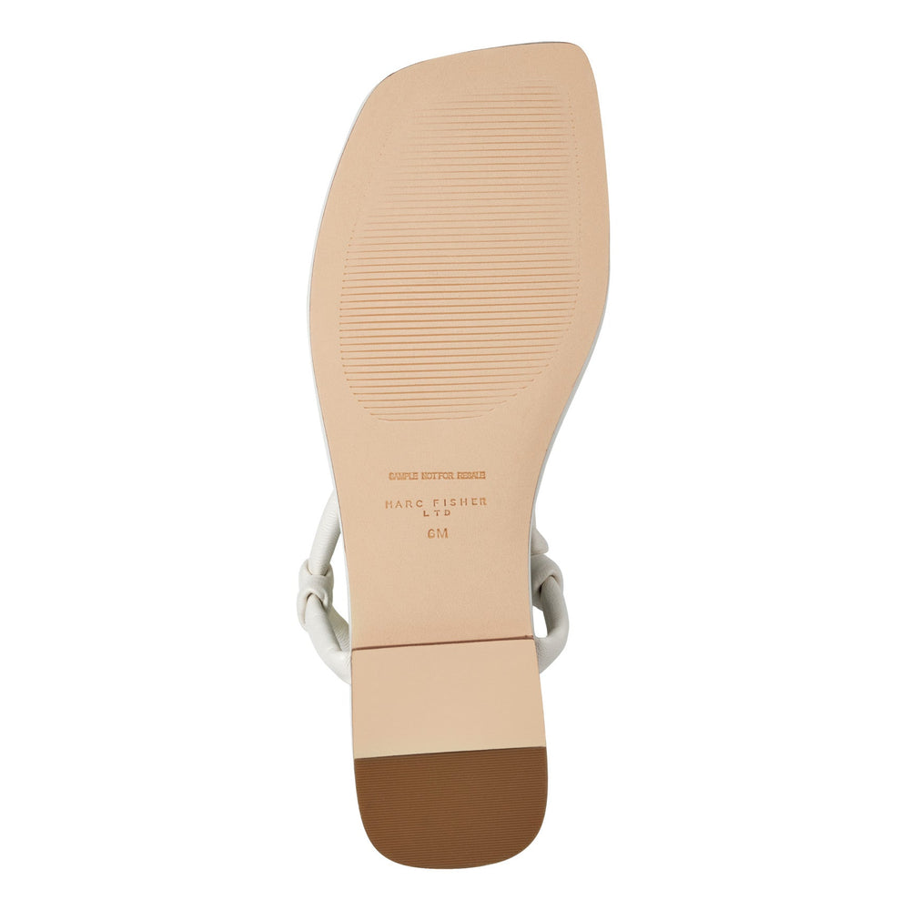 Maycee Thong Flat Leather Sandal - Chic Cream Leather / Marc Fisher Sale