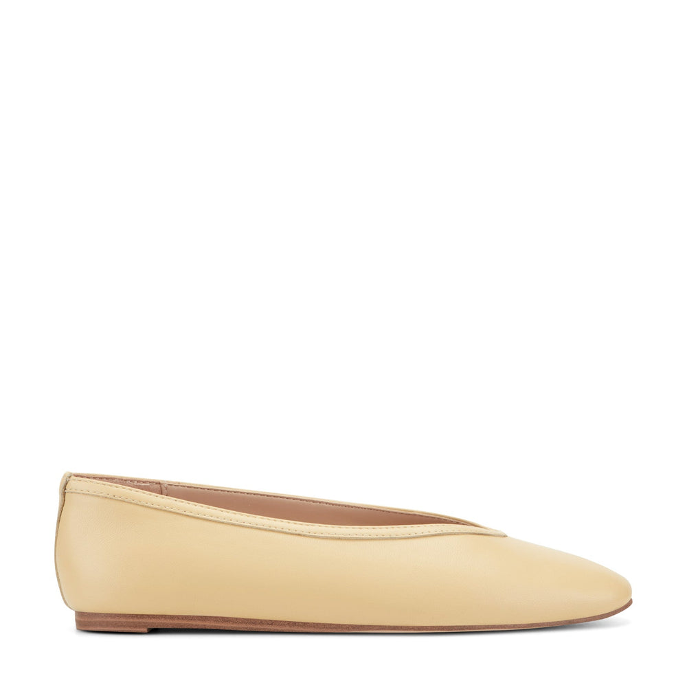 Gradi Leather Ballet Flat - Yellow Leather / Marc Fisher Online