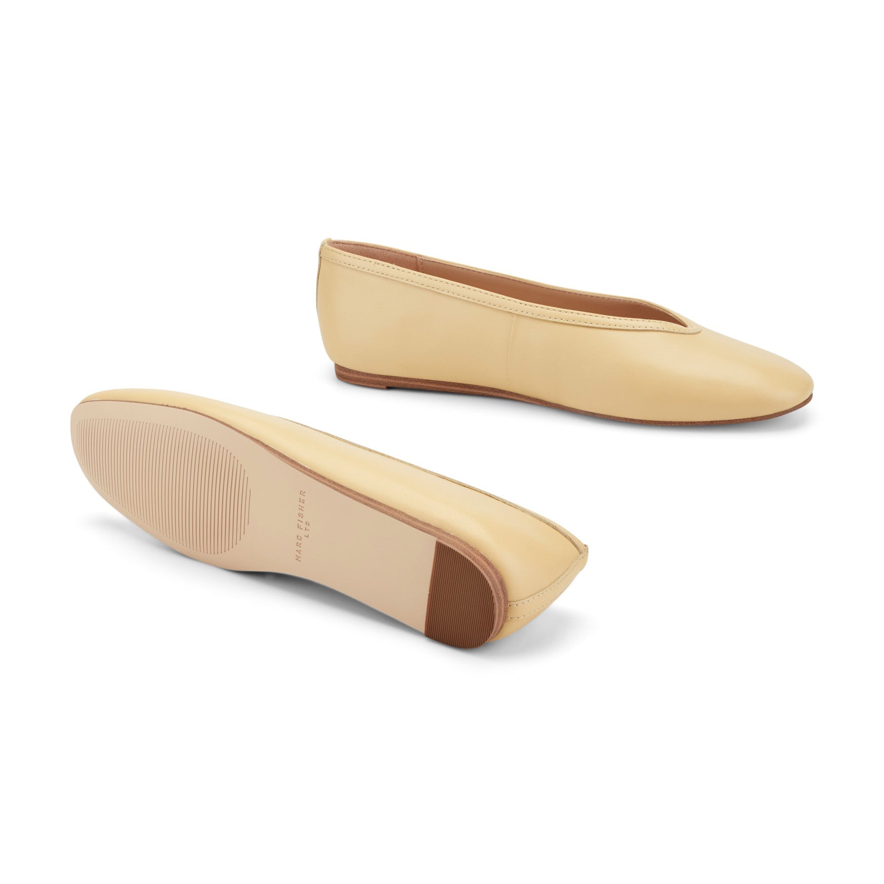 Gradi Leather Ballet Flat - Yellow Leather / Marc Fisher Online