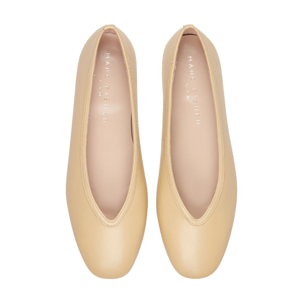 Gradi Leather Ballet Flat - Yellow Leather / Marc Fisher Online