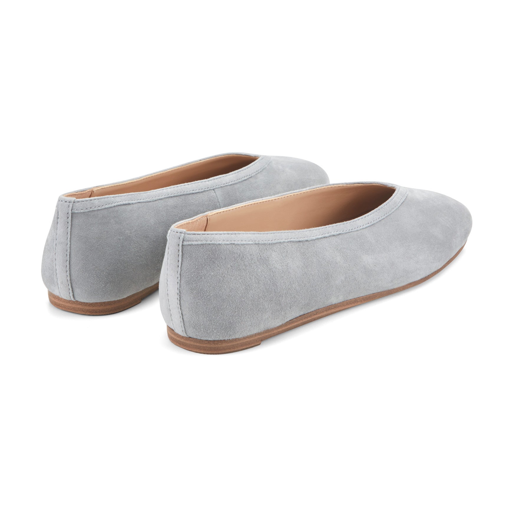 Gradi Leather Ballet Flat - Light Grey Suede / Marc Fisher Outlet