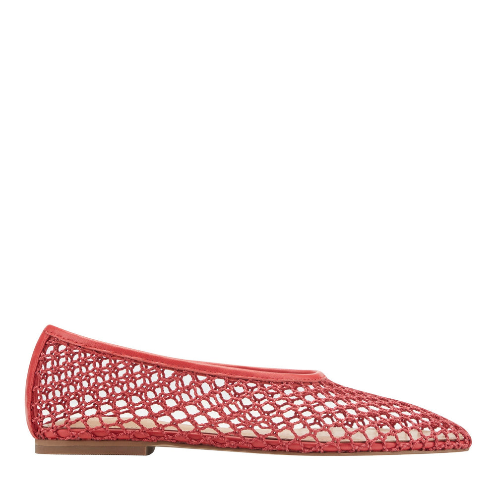 Jazlyn Mesh Ballet Flat - Red Mesh / Marc Fisher US