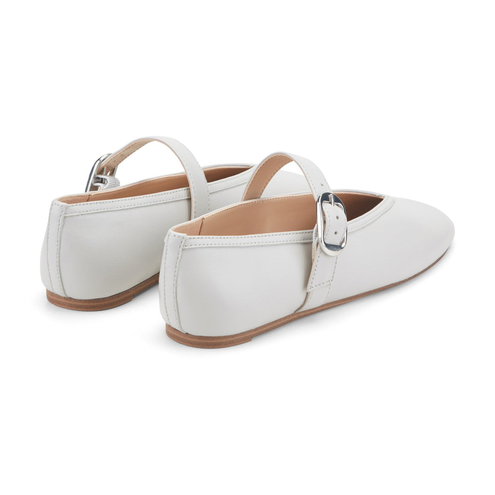 Godea Mary Jane Ballet Flat - White Leather / Marc Fisher On Sale