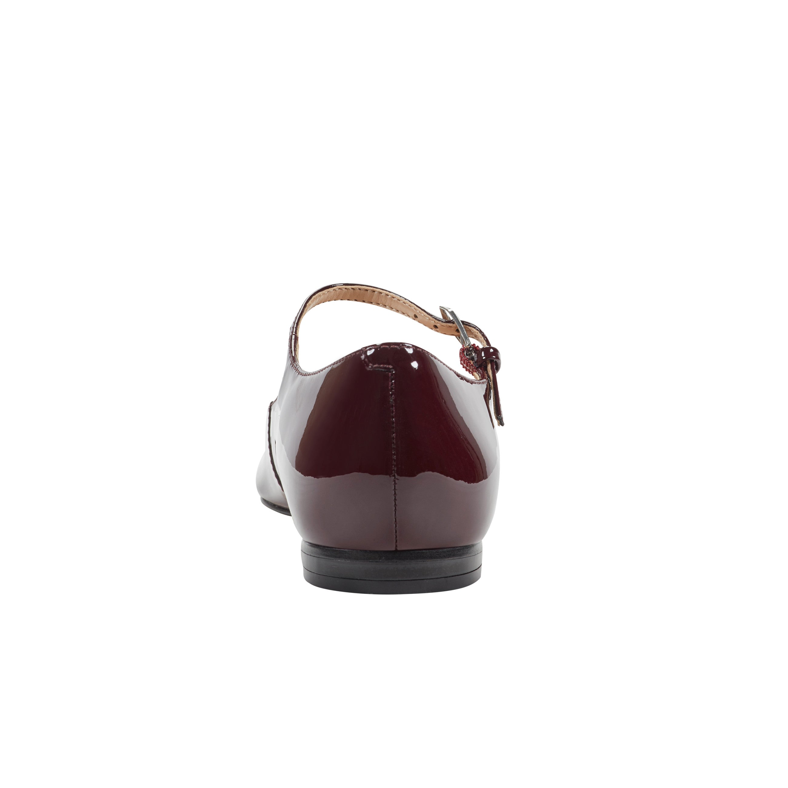 Trella Leather Mary Jane Flat - Dark Red Patent Leather / Marc Fisher For Sale