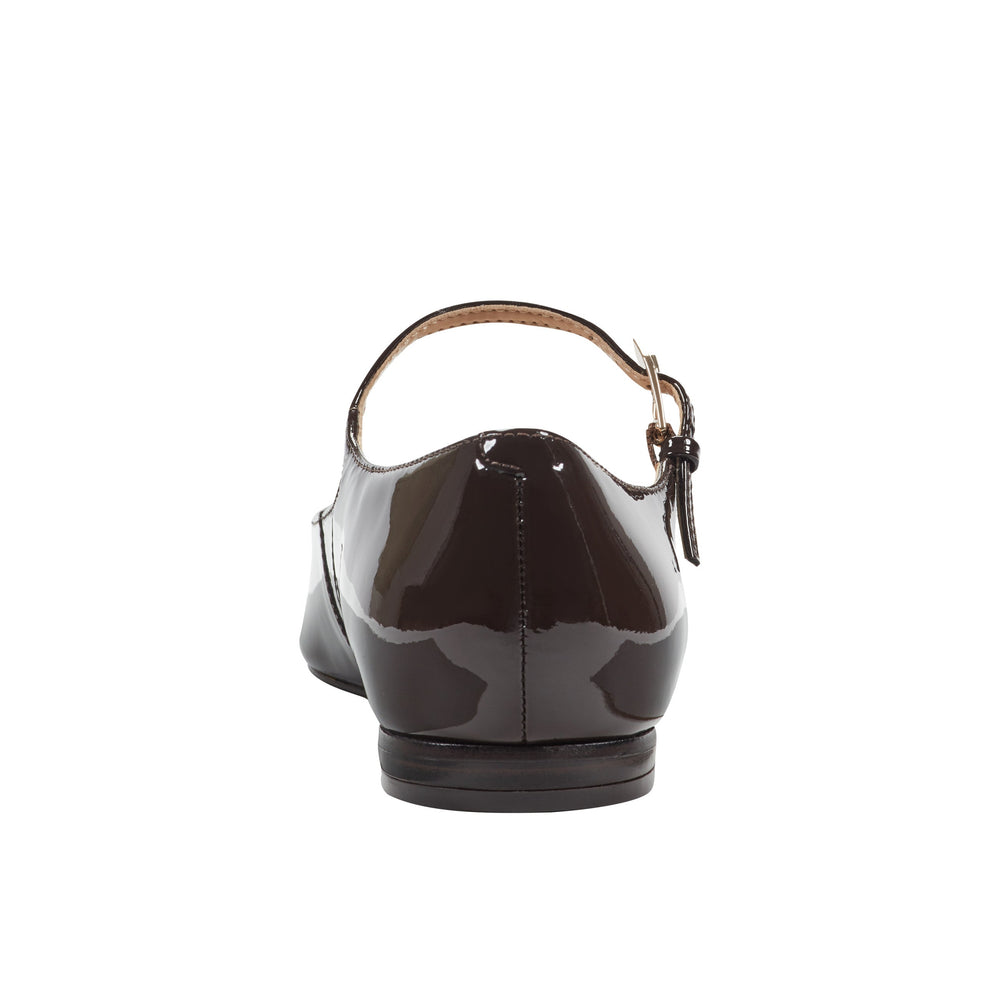Trella Leather Mary Jane Flat - Brown Patent Leather / Marc Fisher Sale