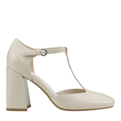 Cyrene T-Strap Pump - Chic Cream / Marc Fisher Outlet