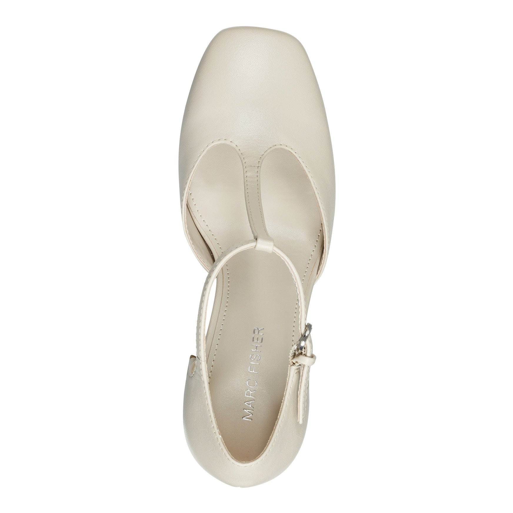Cyrene T-Strap Pump - Chic Cream / Marc Fisher Outlet