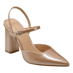 Doster Pointy Toe Slingback - Natural Metallic / Marc Fisher US