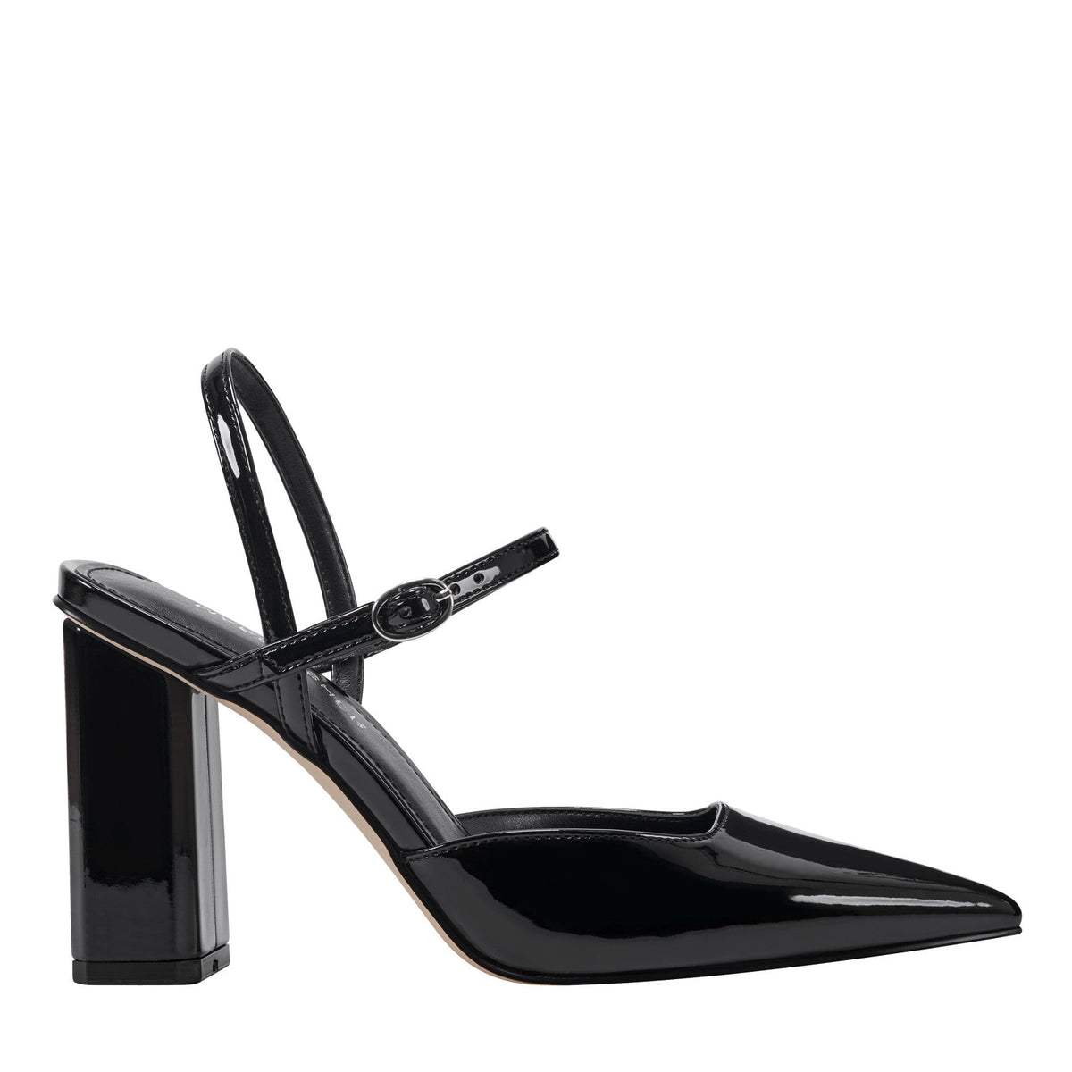 Doster Pointy Toe Slingback - Black Patent / Marc Fisher Discount