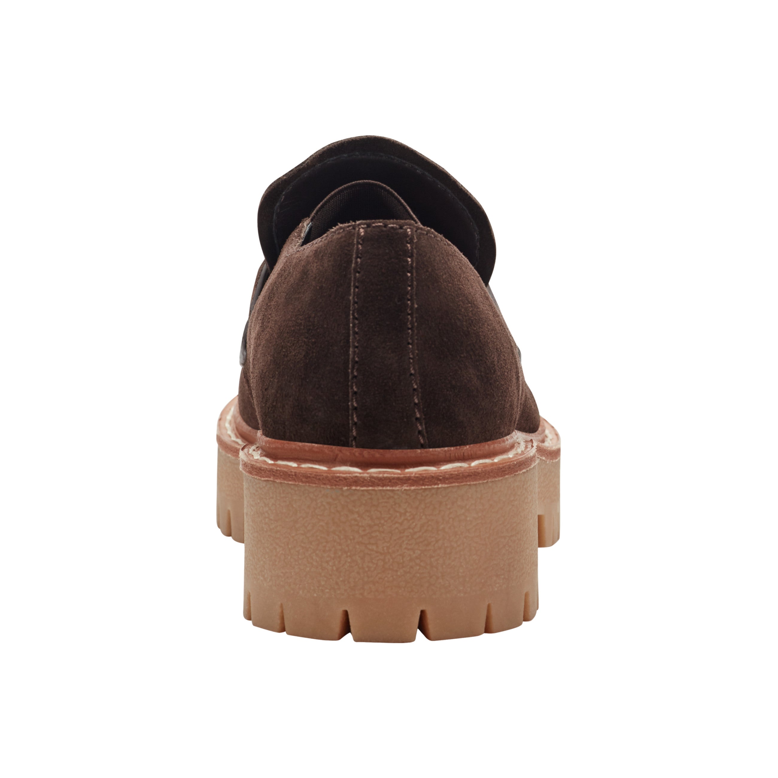 Norton Lug Sole Leather Loafer - Dark Brown Suede / Marc Fisher US