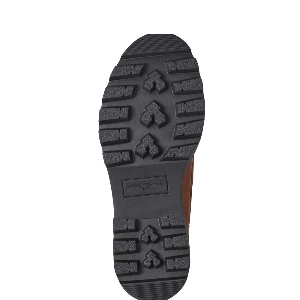 Peyten Leather Lug Sole Loafer - Cognac Leather / Marc Fisher On Sale