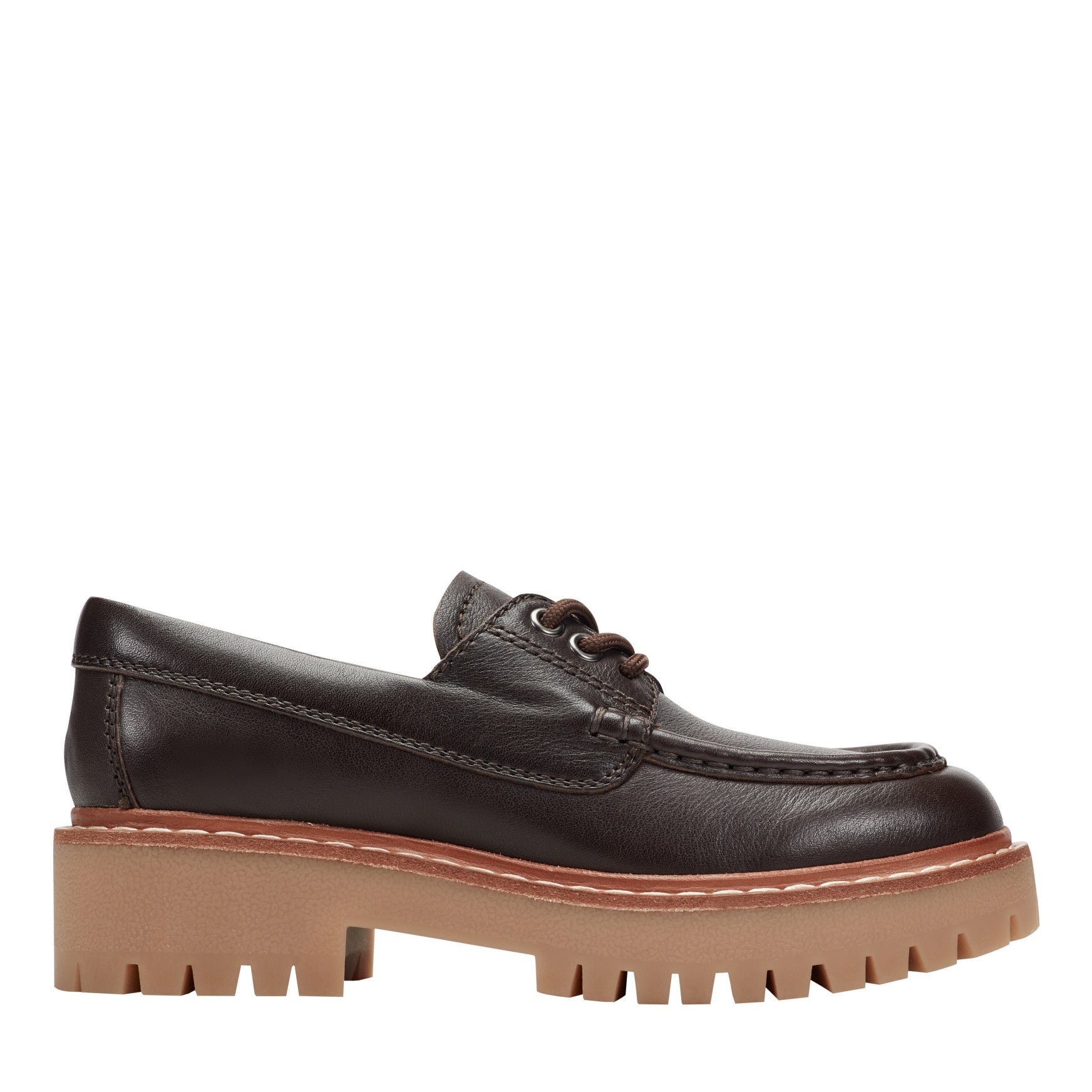 Nerida Lug Sole Leather Loafer - Dark Brown Leather / Marc Fisher Discount
