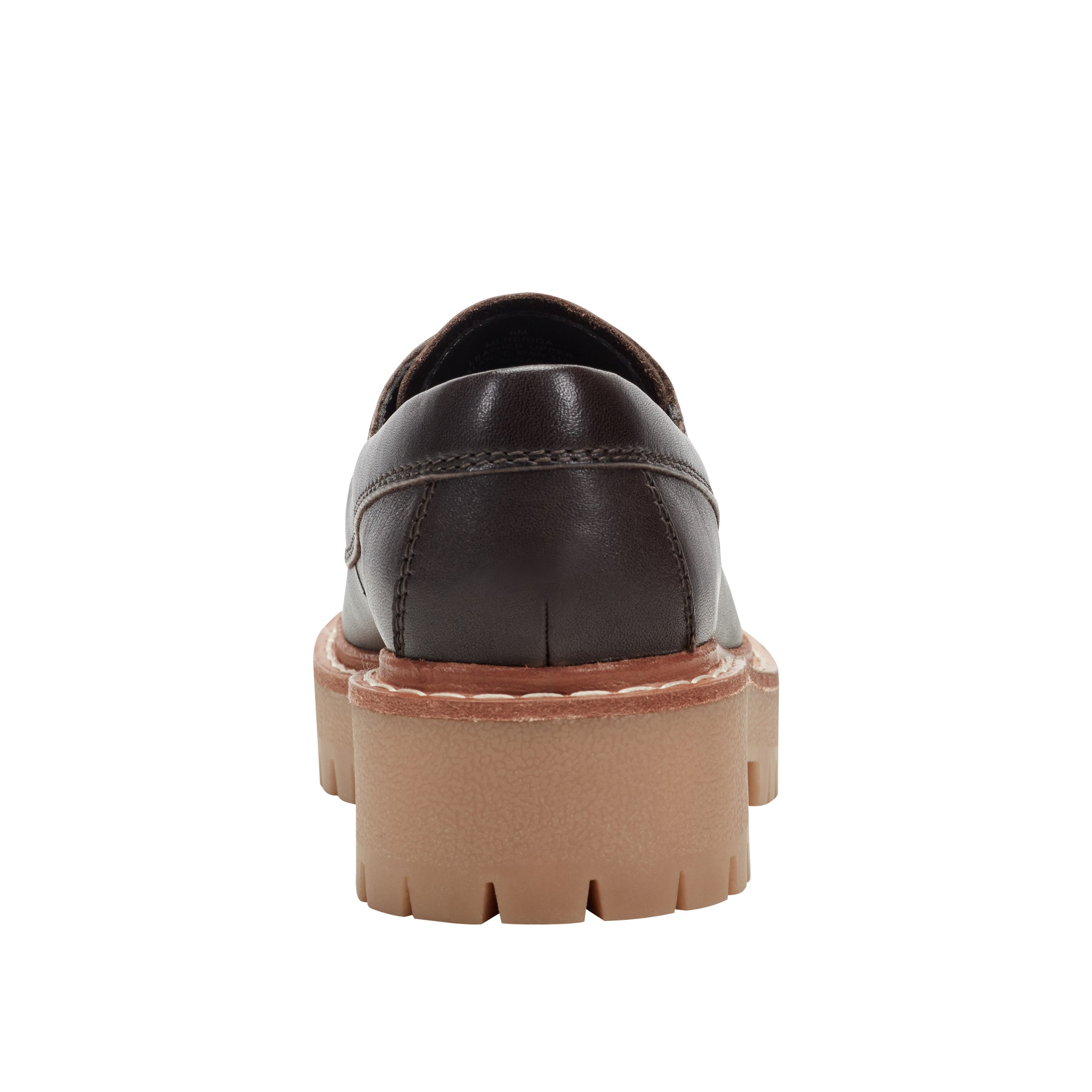 Nerida Lug Sole Leather Loafer - Dark Brown Leather / Marc Fisher Discount
